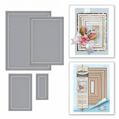 Spellbinders - Stanzschablonen - Hemstitch Rectangles Etched Die Nestabilities